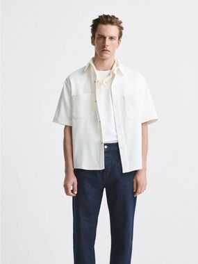 Zara Men’s Comfort Overshirt with Pockets - Tags On!